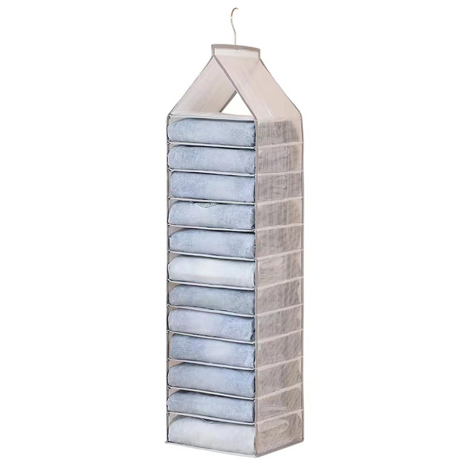 Multilayer Hanging Clothes Organizer Space Saving Closet Storage Bag