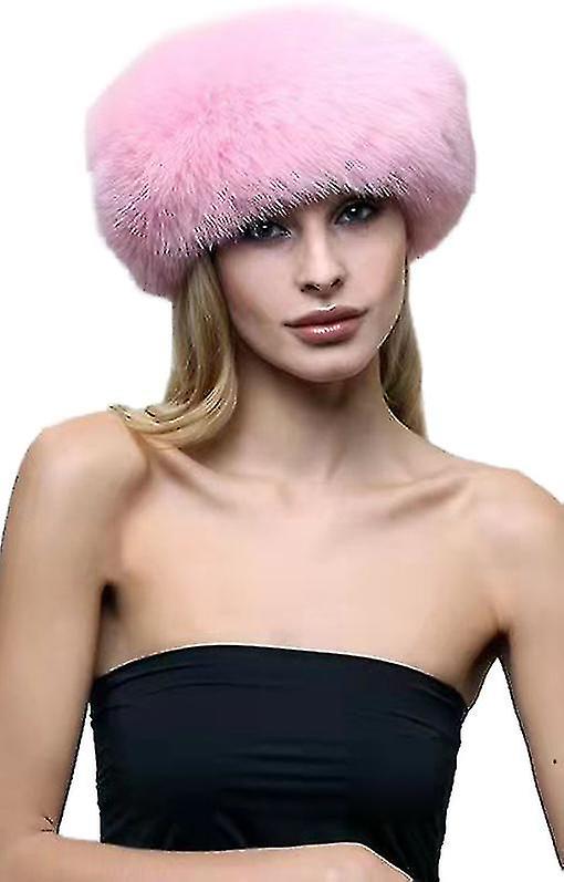 Women's Russian Faux Fur Hat, Comfy Cossack Style For Winter Warm