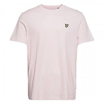 Men's Lyle & Scott Plain Crew Neck T-Shirt Light Pink W488 TS400VOG