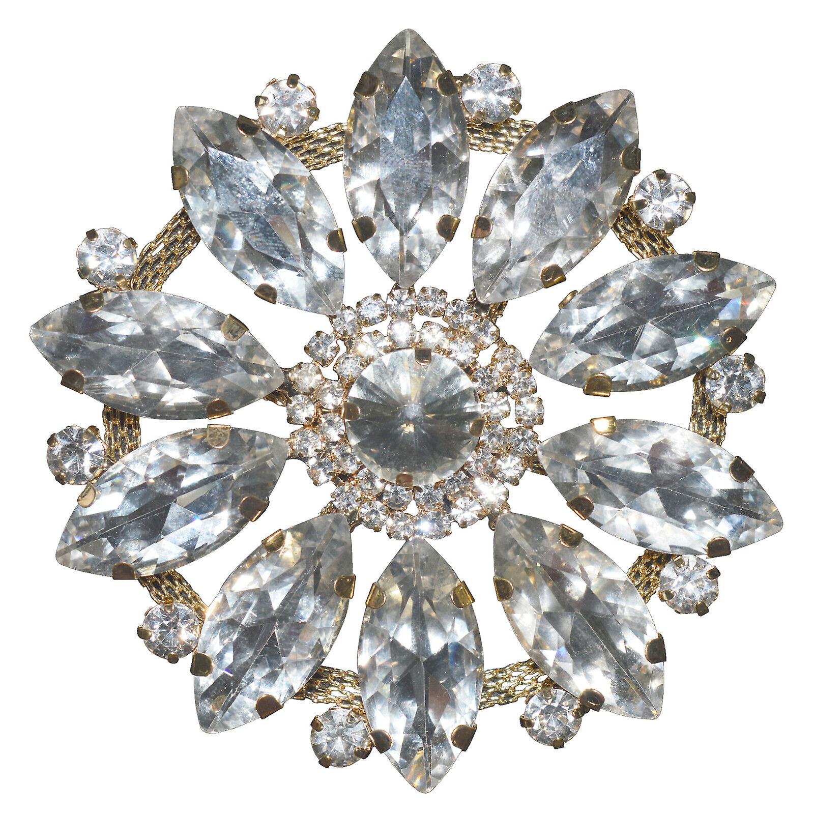 Rhinestone bryllupsbrosjer for kvinner