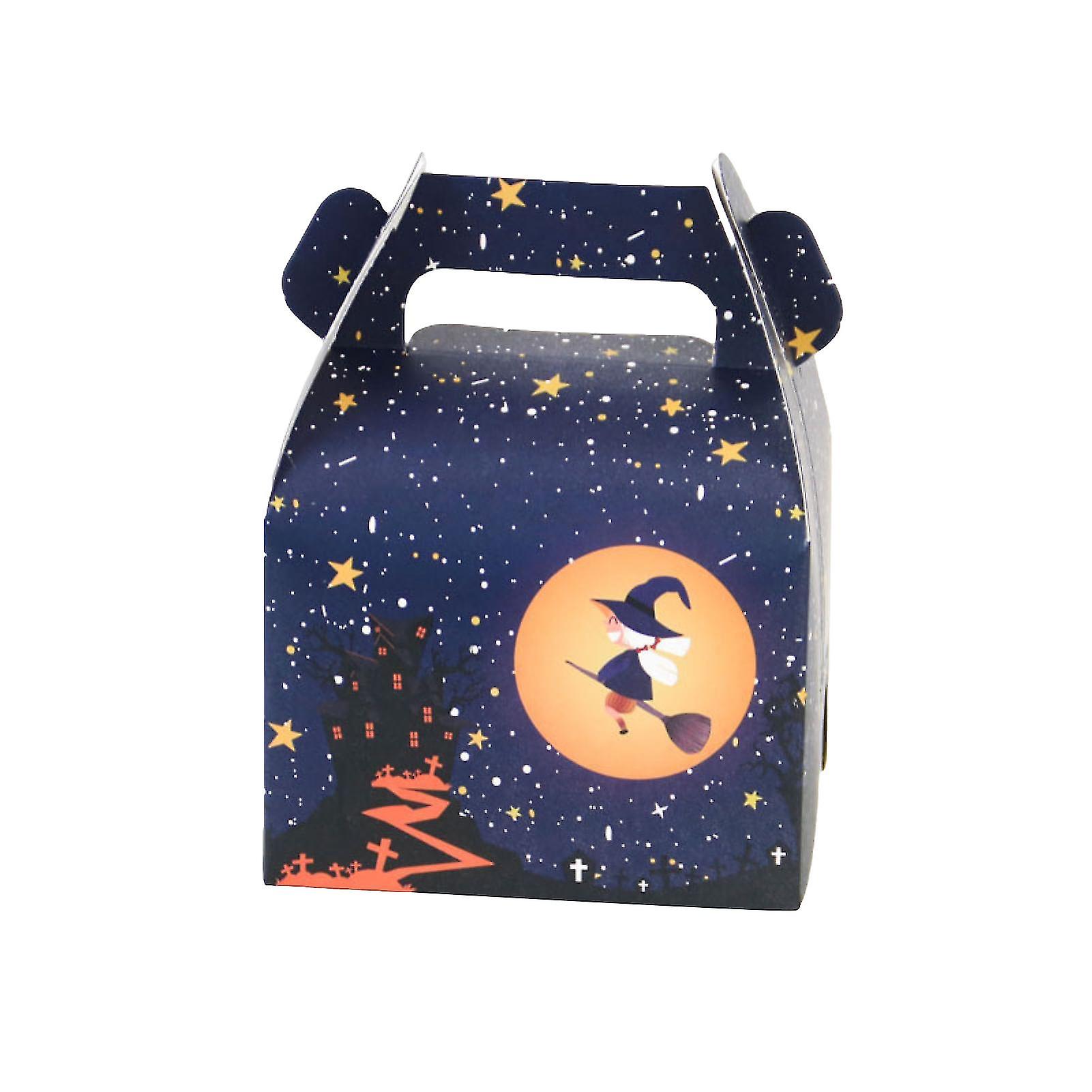 10 Pcs / set Halloween Candy Box Creepy Pattern Trick Or Treat Festive Lightweight Horror Package Gift Paper Multi Patterns Cemetery Halloween T