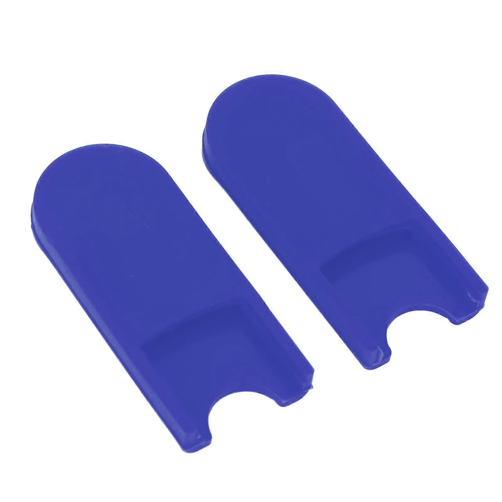 2PCS Saxophone Finger Rest Cushion Thumb Protector with Saddle Wind Instrument AccessoriesBlue 
