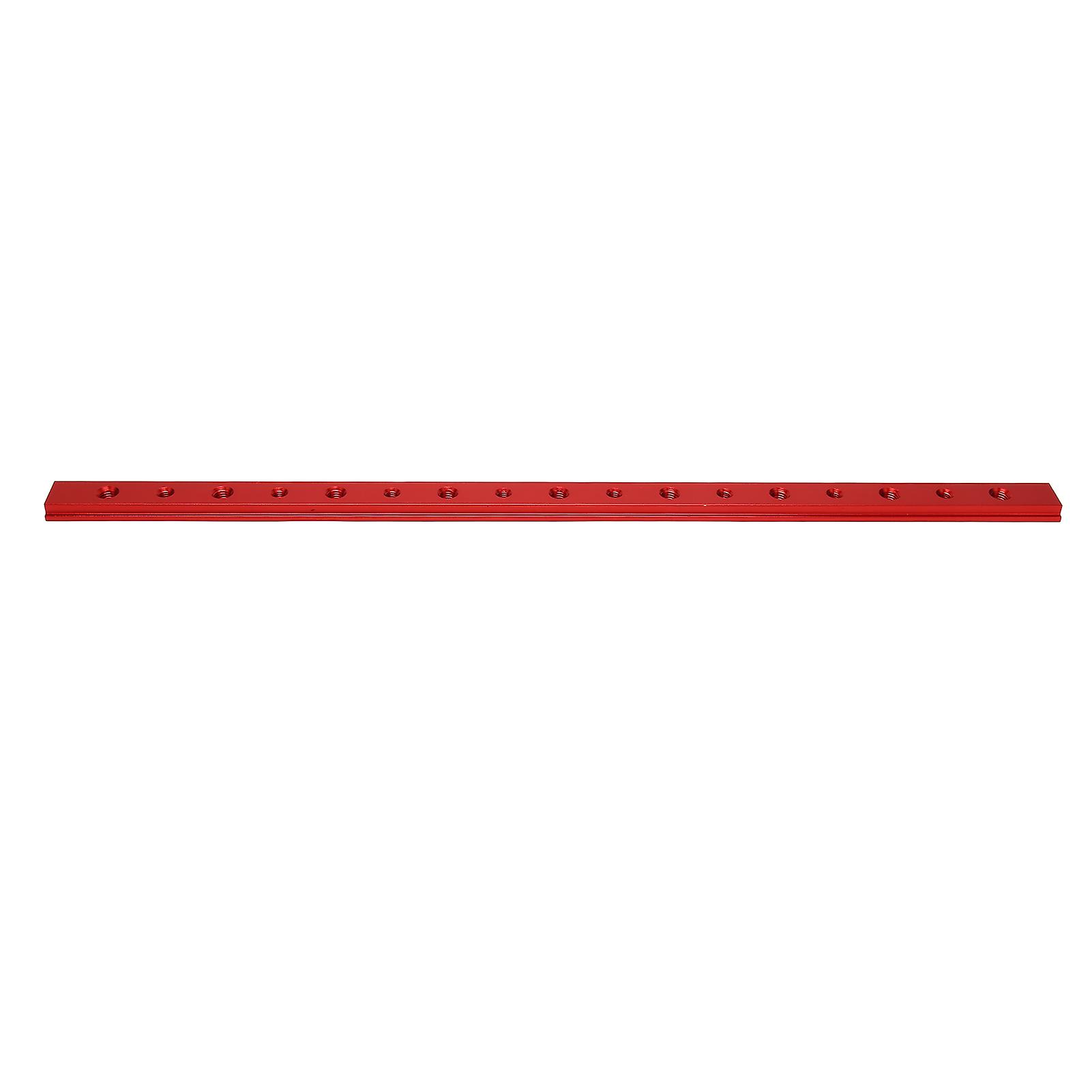 Qukaim T Slot Jig Miter Track 450mm T Slot Jig Miter Track, Aluminum Alloy Miter Track for Woodworking, Red, DIY Modification, Suitable for