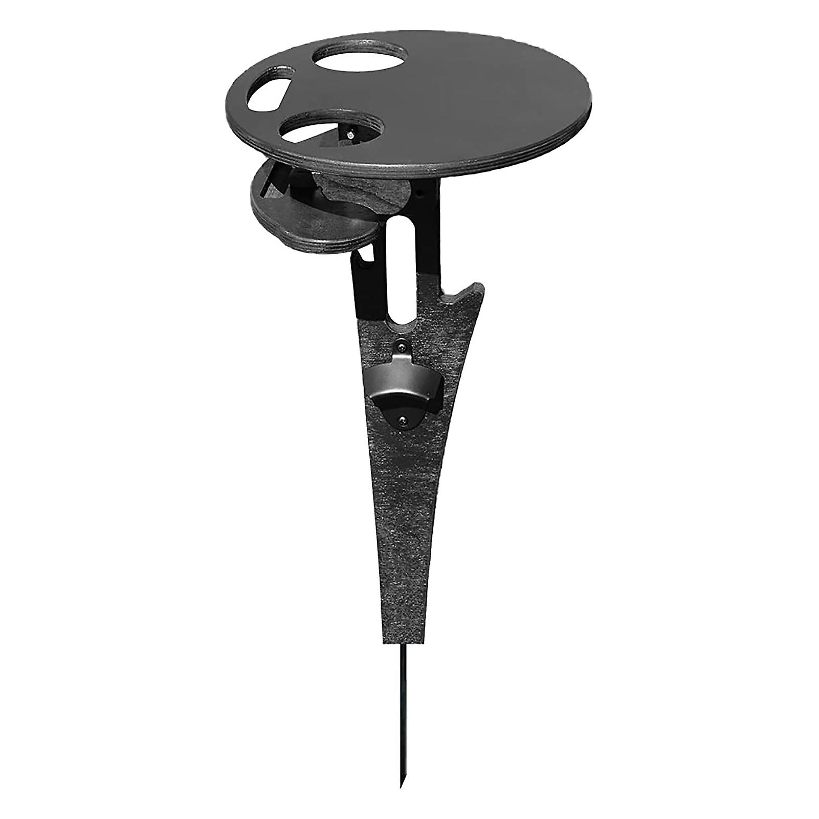 Outdoor Wine Table Foldable Portable Wooden Simple Installation Picnic Lawn Table Stand