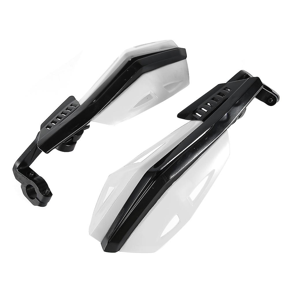 Motorcycle Hand Guard 7/8in 22mm ABS Fall Resistant White Protector
