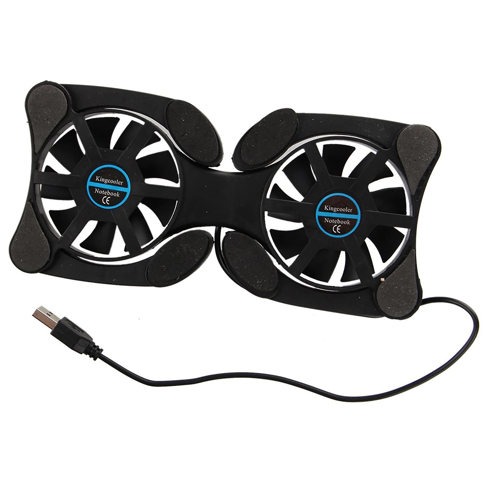 Octopus Shape Portable Foldable Notebook Laptop Twin USB Fan Cooler Cooling Base