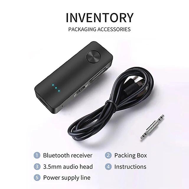 2 in1 Transmitter Receiver Bluetooth 5.3 Wireless Adapter 3.5mm AUX Stereo Audio Adapter for Car Audio Music Handsfree Headset Bluetooth Transmitters
