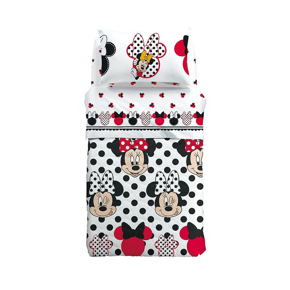 Colcha acolchada Minnie Polka dots Cama individual