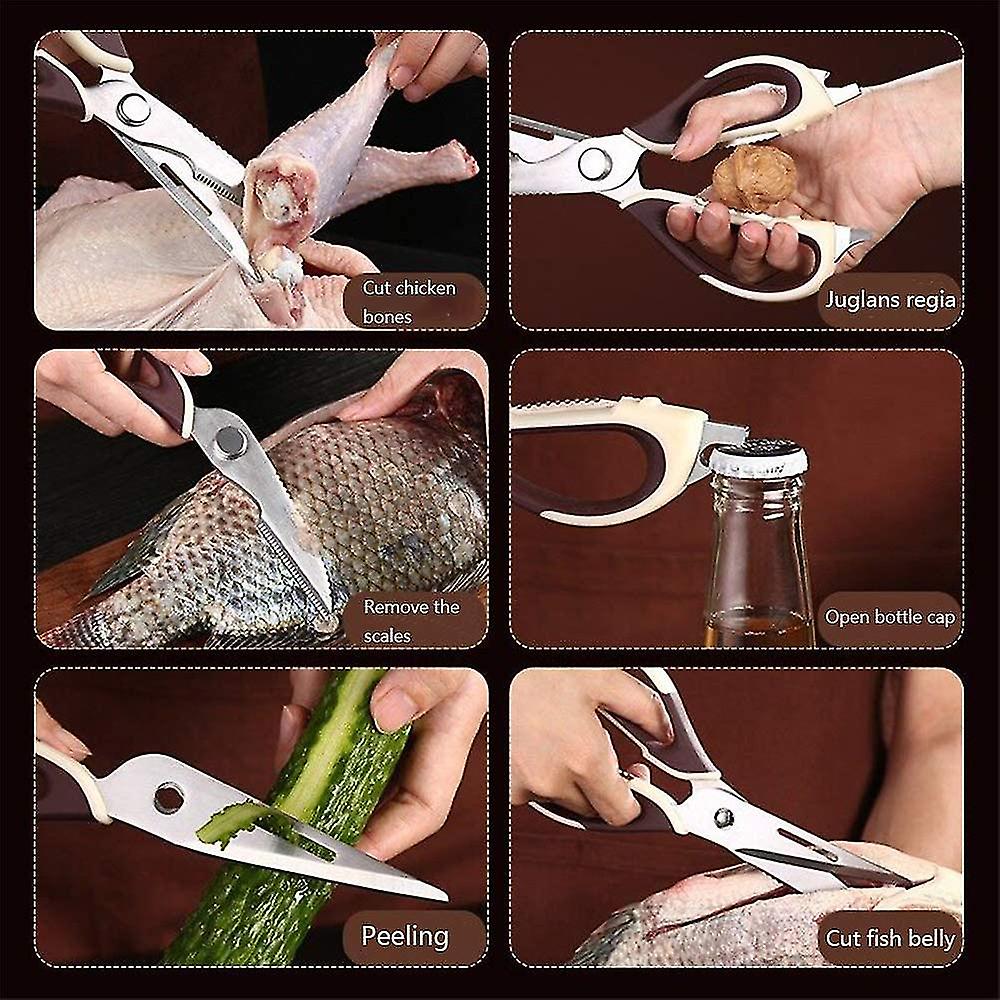 Kitchen Scissors, Multifunction Scissors Poultry Scissors, Household Scissors for Chicken Fish Poultry Vegetables Herbs