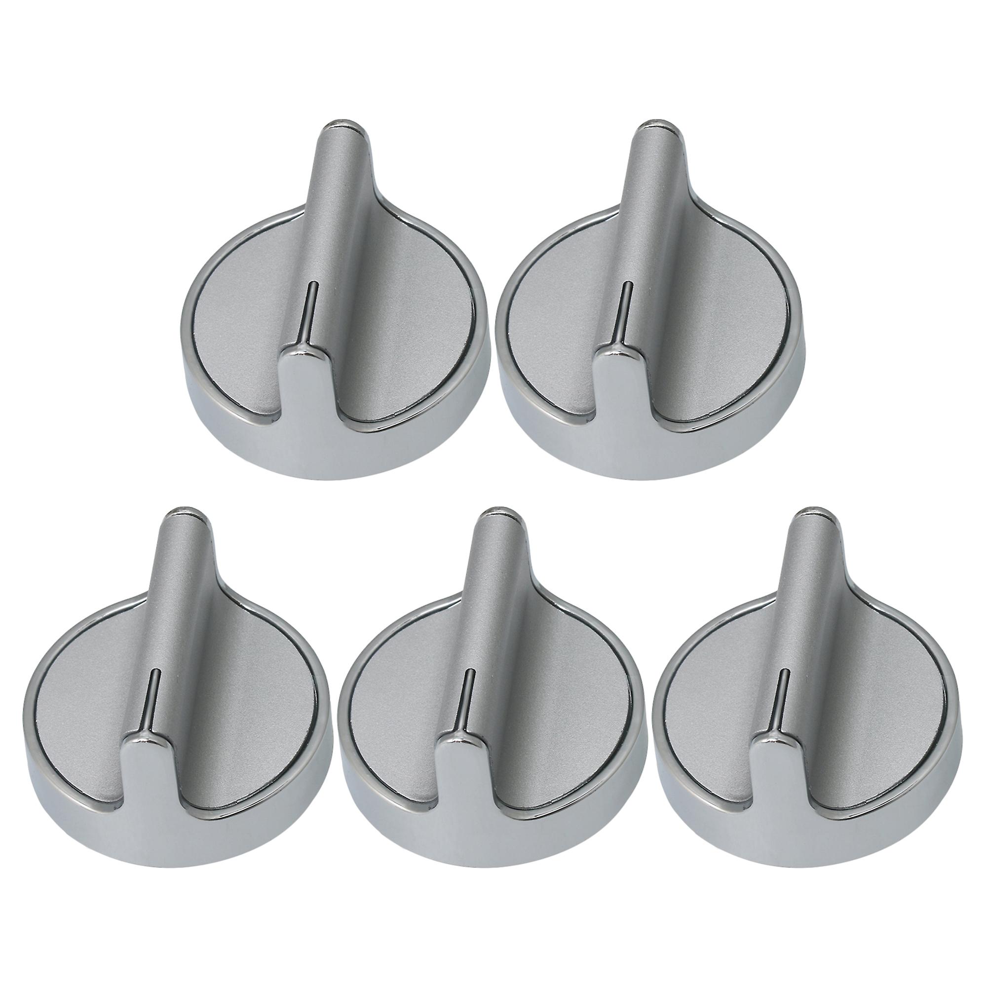 5Pcs Metal Burner Knobs 0.26inch Replacement for Whirlpool WCG51US0DB00