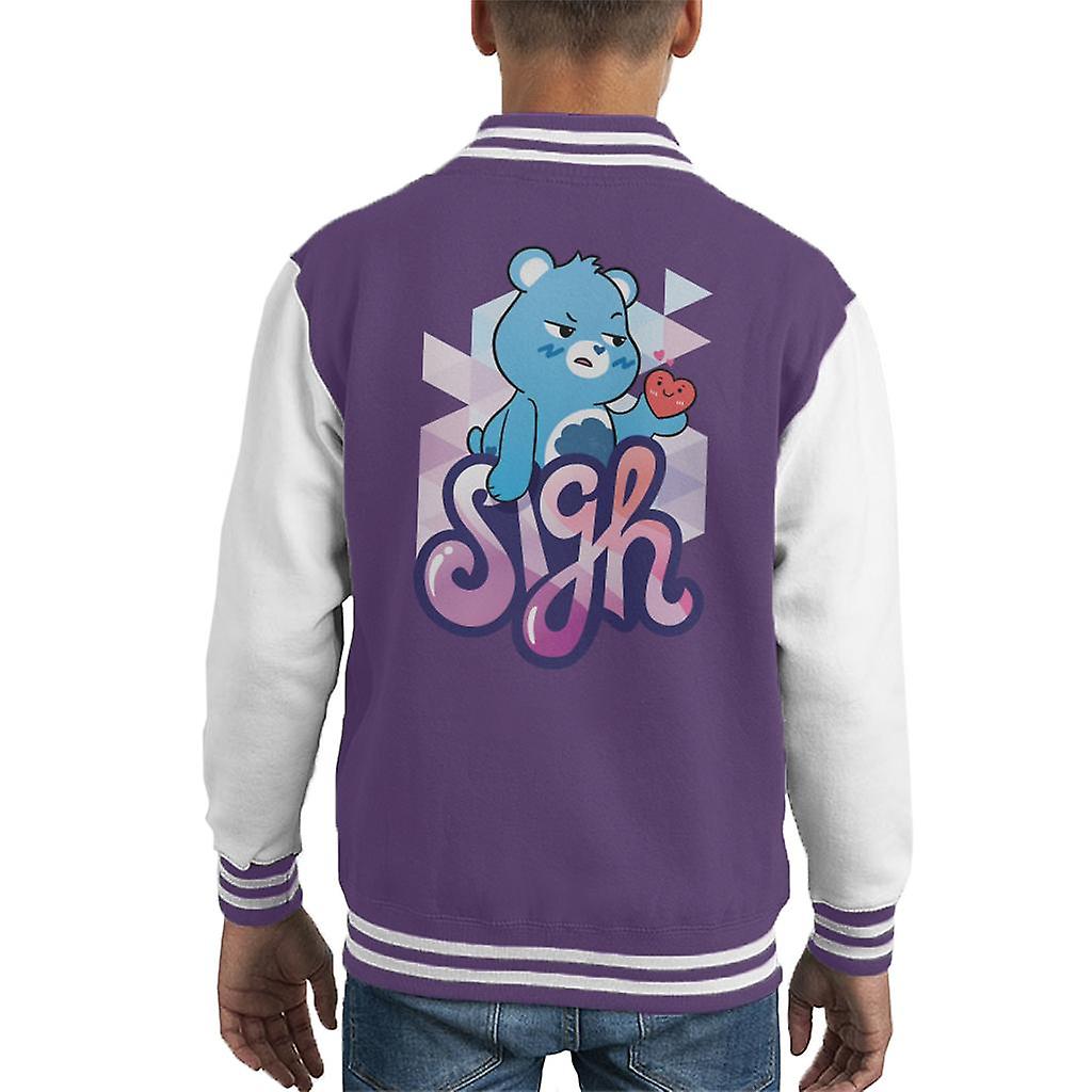 Care Bears Odblokować Magic Grumpy Bear Sigh Kid's Varsity Jacket