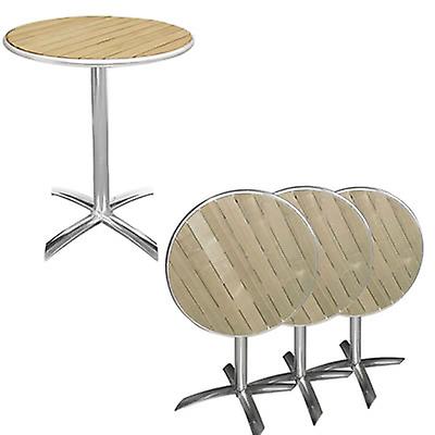 Samantha Outdoor Folding Bistro Table Ash Top