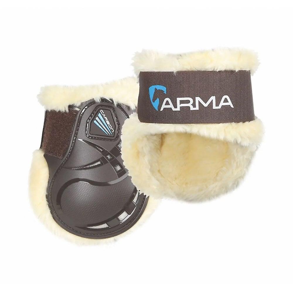 Shires Arma Carbon Supafleece Fetlock Boots - Brown