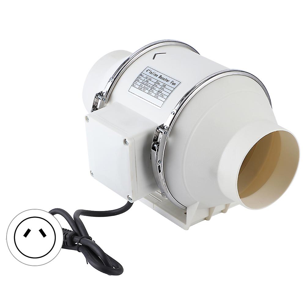 High Efficiency Inline Duct Fan Air Extractor Bathroom Ventilation System 220V AU Plug (4in) 40W