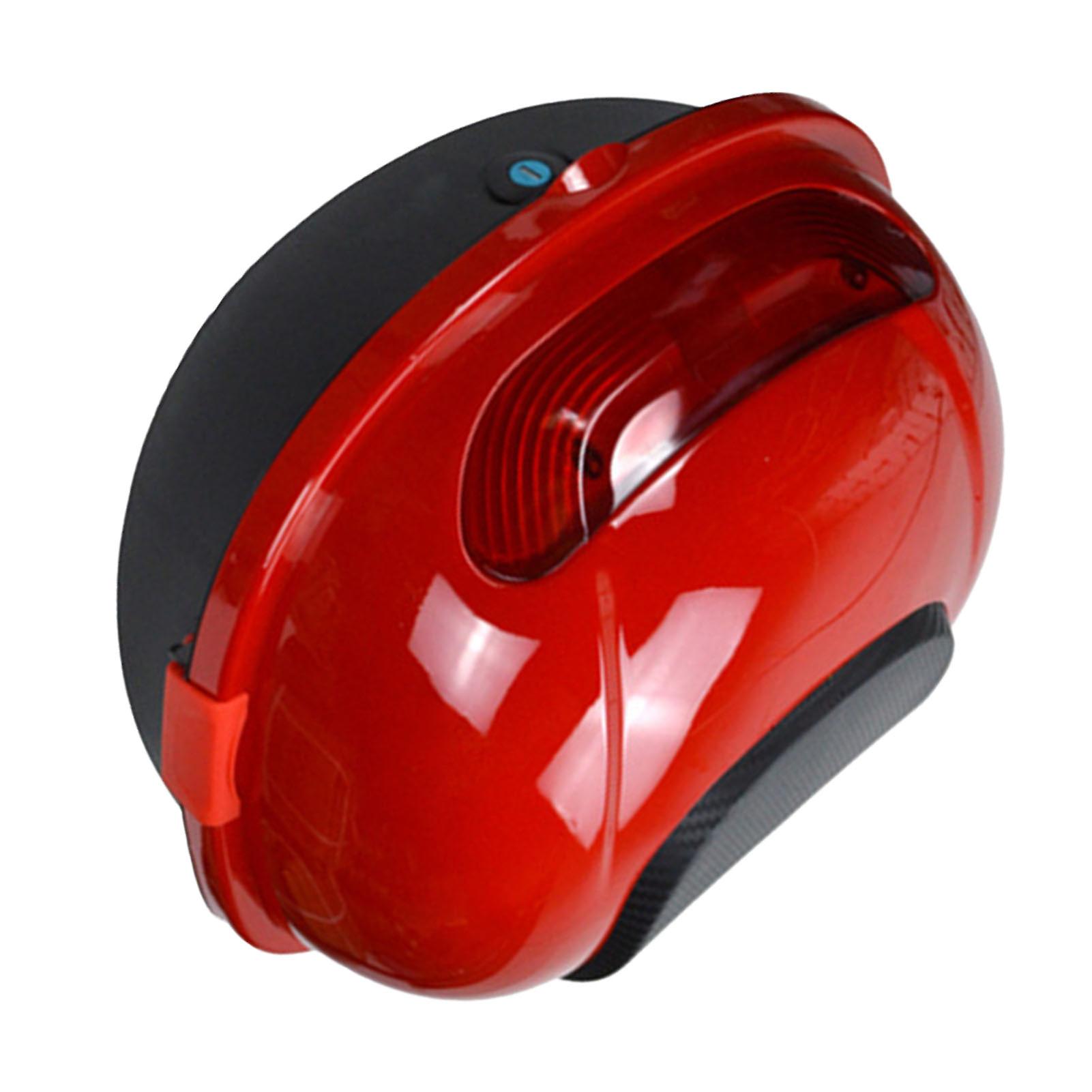 Motorcycle Rear Box Large Capacity Waterproof Impact Resistant Universal Fit Storage Trunk for Scooter Wine Red