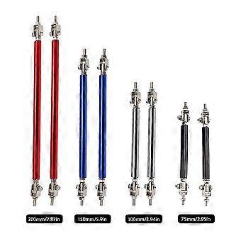 Racing Speed Blue Adjustable Front Bumper Lip Splitter Strut Rods – Universal, 200mm Length, 2PCS