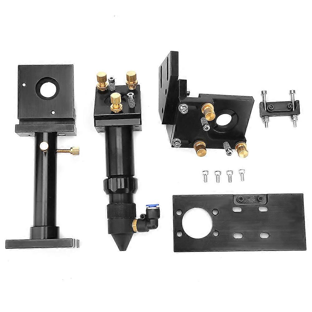 黒色酸化膜アルミニウムレーザーヘッドミラーフレームセットレーザー彫刻機用(63.5 / 101.6mm)