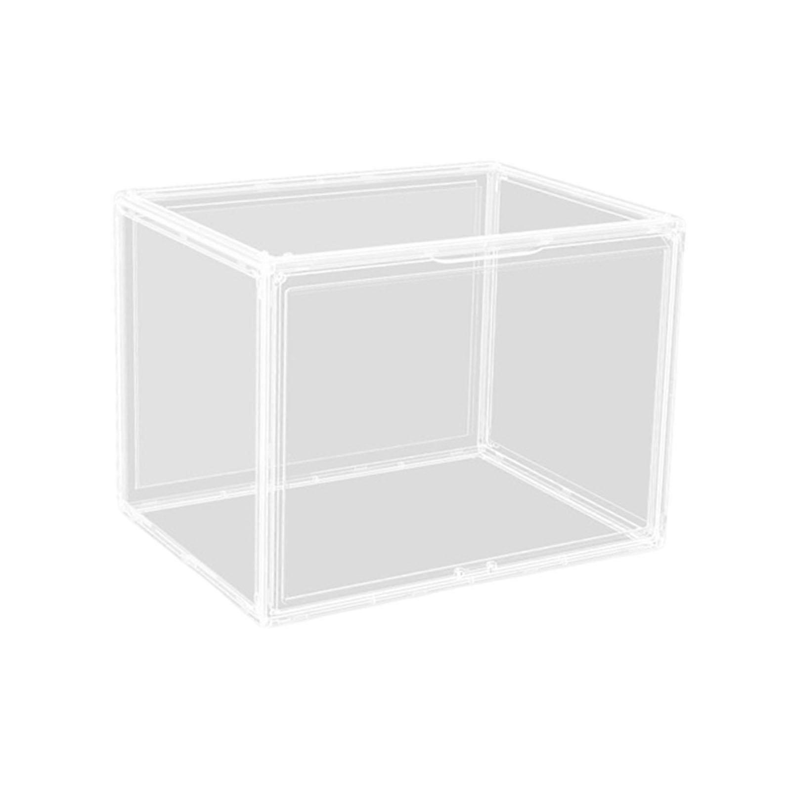 Clear Display Case Stackable Storage Organizer Box for Collectibles Cosmetic