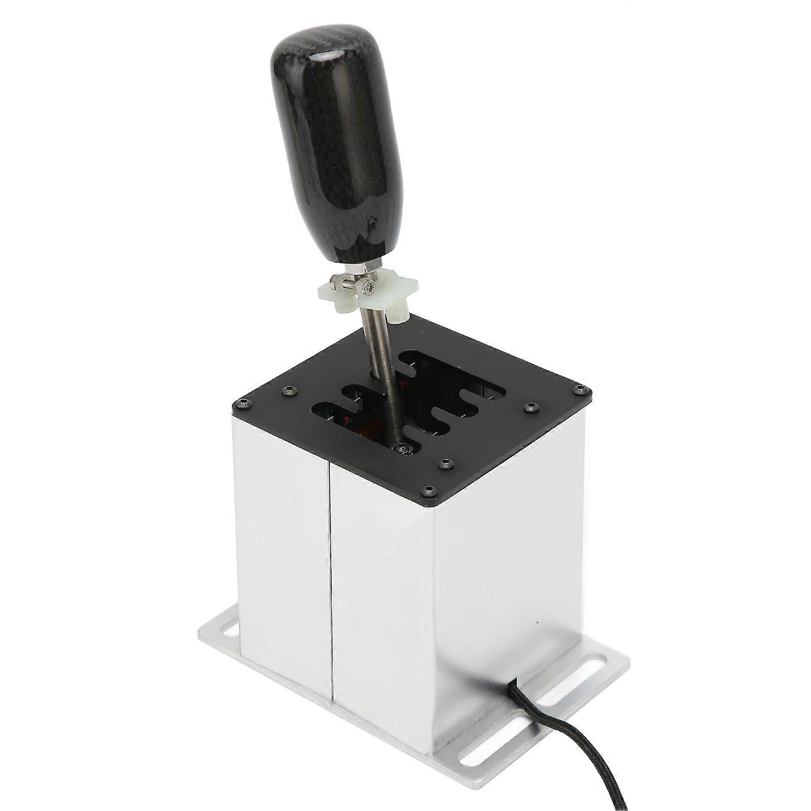 USB Simulator Shifter 7 Plus R Racing Game H Shifter with Carbon Fiber Grip for Logitech G29 G27 G25 G920 for T300RS GT