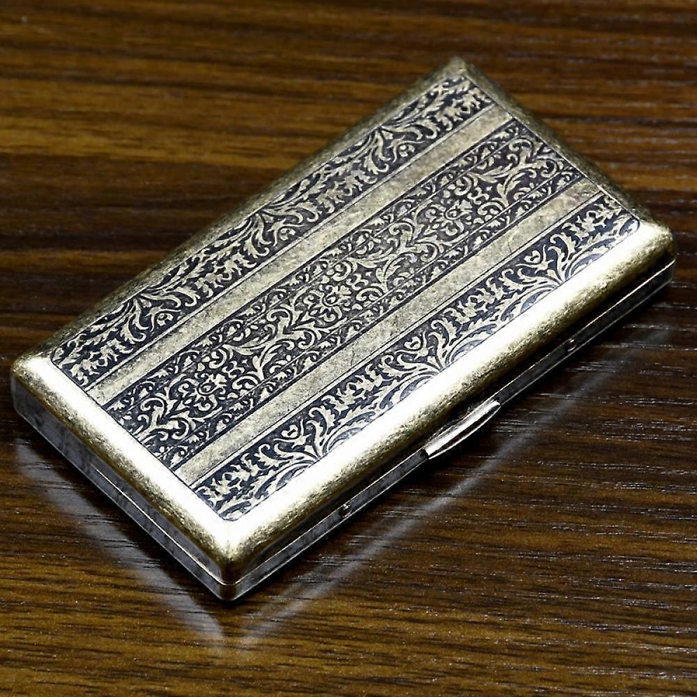 vintage metall sigarett tilfelle, tynn sigarett sak, kan holde 20 sigaretter