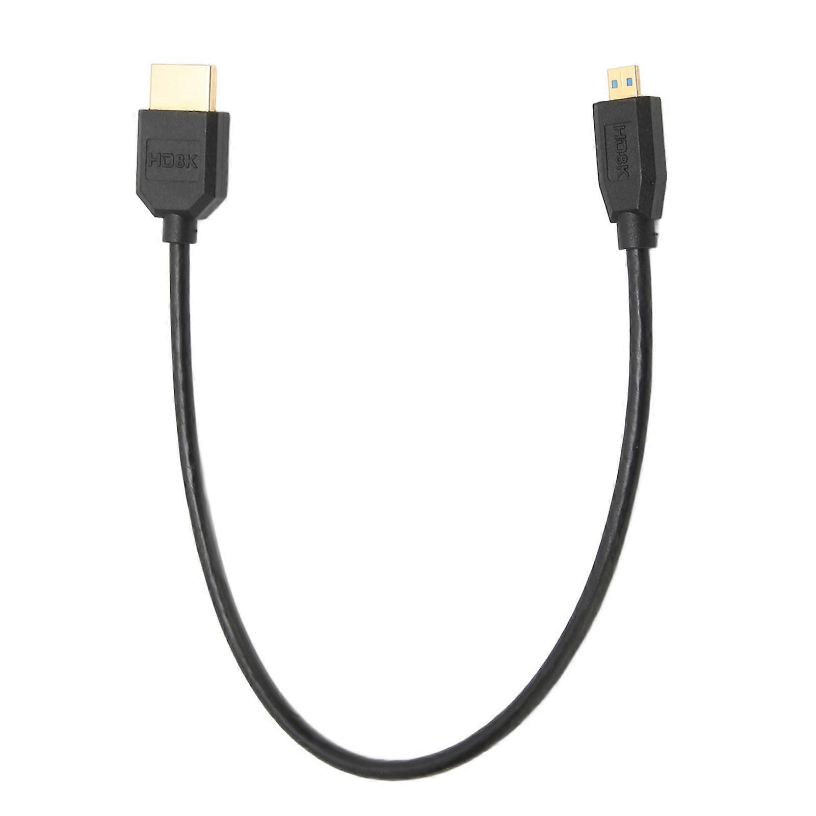 Micro HD Multimedia Interface Cable 8K 60Hz 48Gbps High Speed HD Multimedia Interface to HD Multimedia Interface Cord