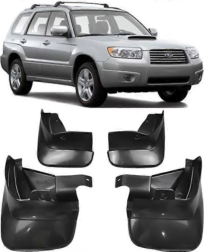 Genuine Front & Rear Splash Guards Mud Flaps FOR 2003-2008 Subaru Forester SUV