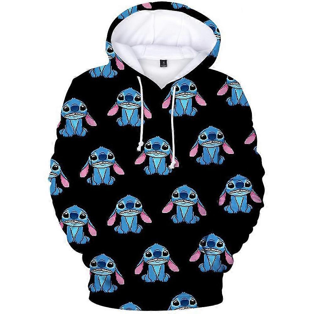 Lilo & Stitch Kids Boys Girls Cartoon Hoodies Casual 3d Printing Sweatshirt Hooded Sweater Tops Clothes