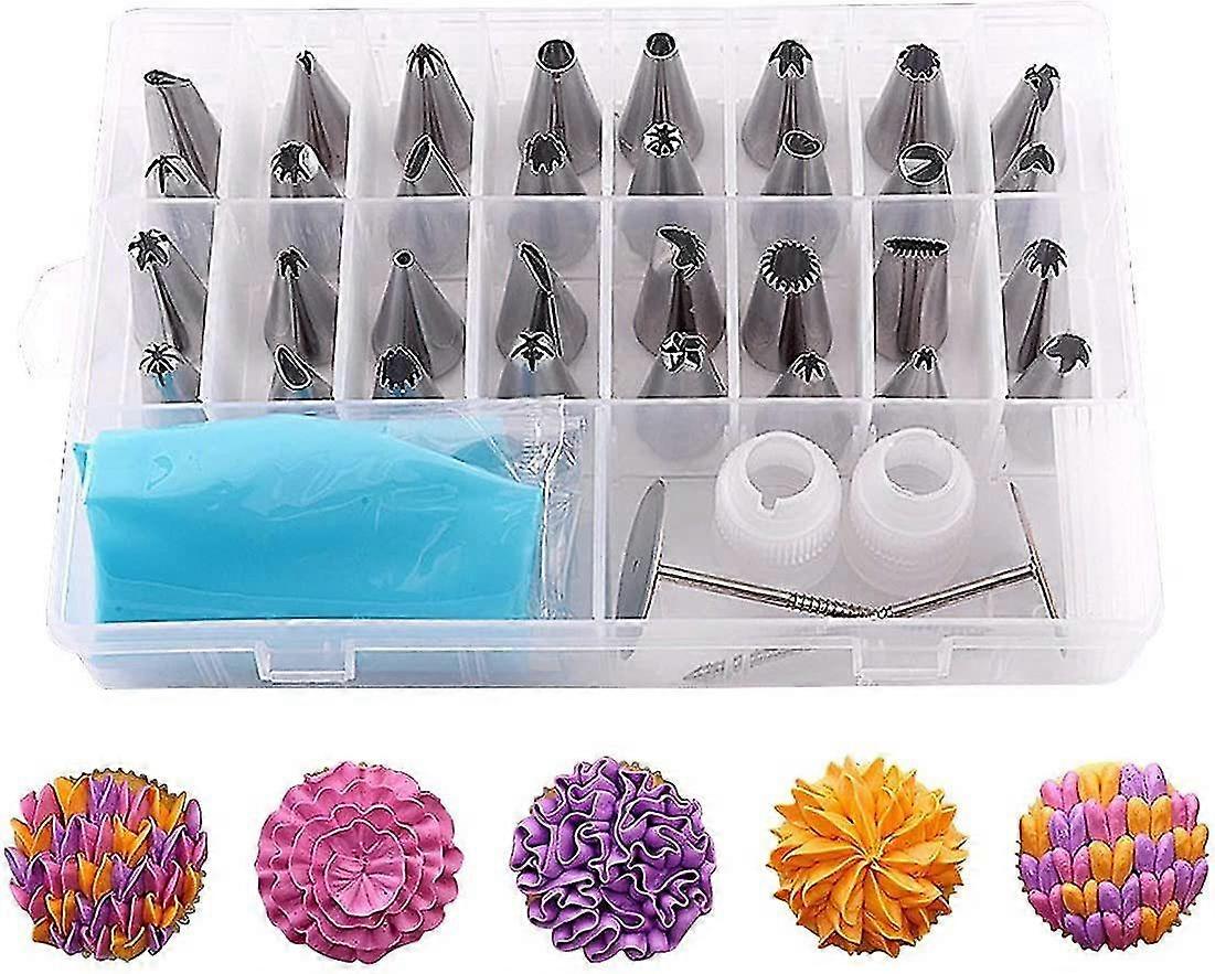 Cake Decoration Tips - Professional Piping Tips Tool Set, Decorating Kits Baking Accessories Tools For Cake Cookies(38pcs)
