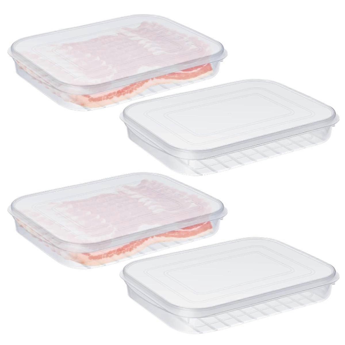 Kühlschrank Frischhalte-Aufbewahrungsbox Home Transparente PE-Softcover-stapelbare Konservierungsbox in Lebensmittelqualität