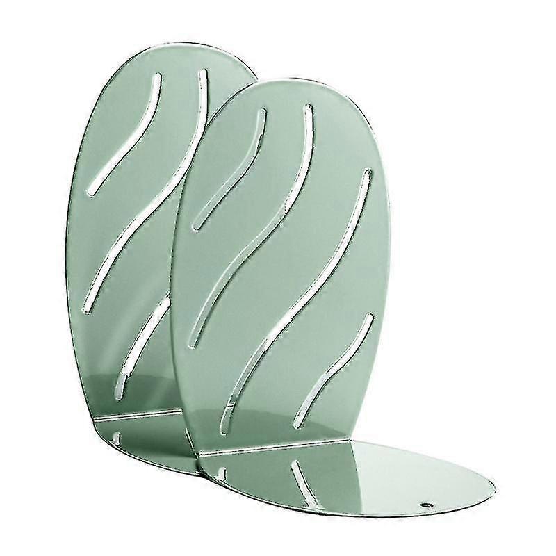 Table Desktop Desk Bookend Stand Holder Shelfgreen2pcs