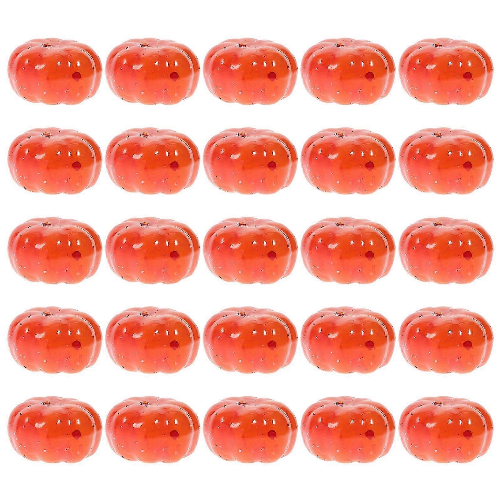 100PCS Simulation Small Pumpkin Halloween Small Pumpkin DIY Decor Supply