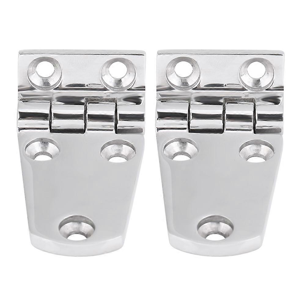 2pcs Stainless Steel Flush Door Hatch Compartment Folding Bending Hinge Casting for Boat Marine