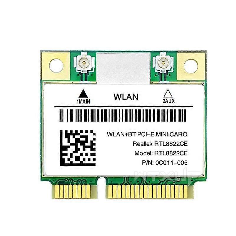 RTL8822CE 1200Mbps 24G/5Ghz 80211AC WiFi Card Network Mini PCIe Bluetooth 50 Support Laptop/PC Windows 10/11