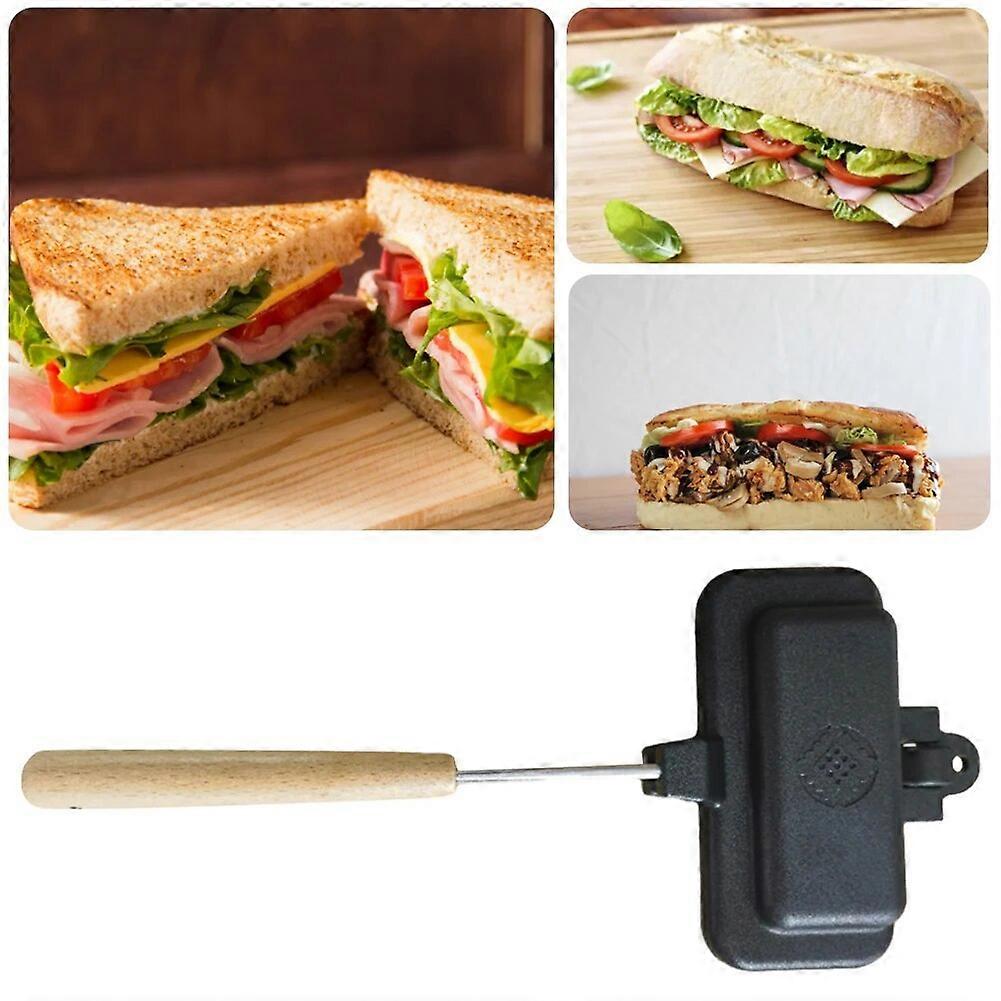 Double-Sided Sandwich Maker Grilled Cheese Maker Iron Bread Toast Breakfast Machine Pancakes Toast Omelets Grill Frying Pan