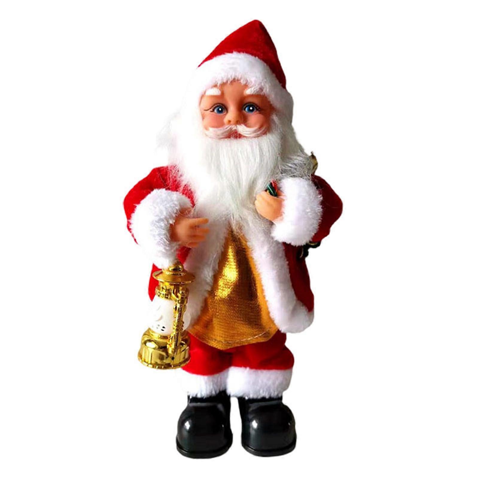 Lovely Electric Santa Claus Toy Dancing Plush Doll Creative Desktop