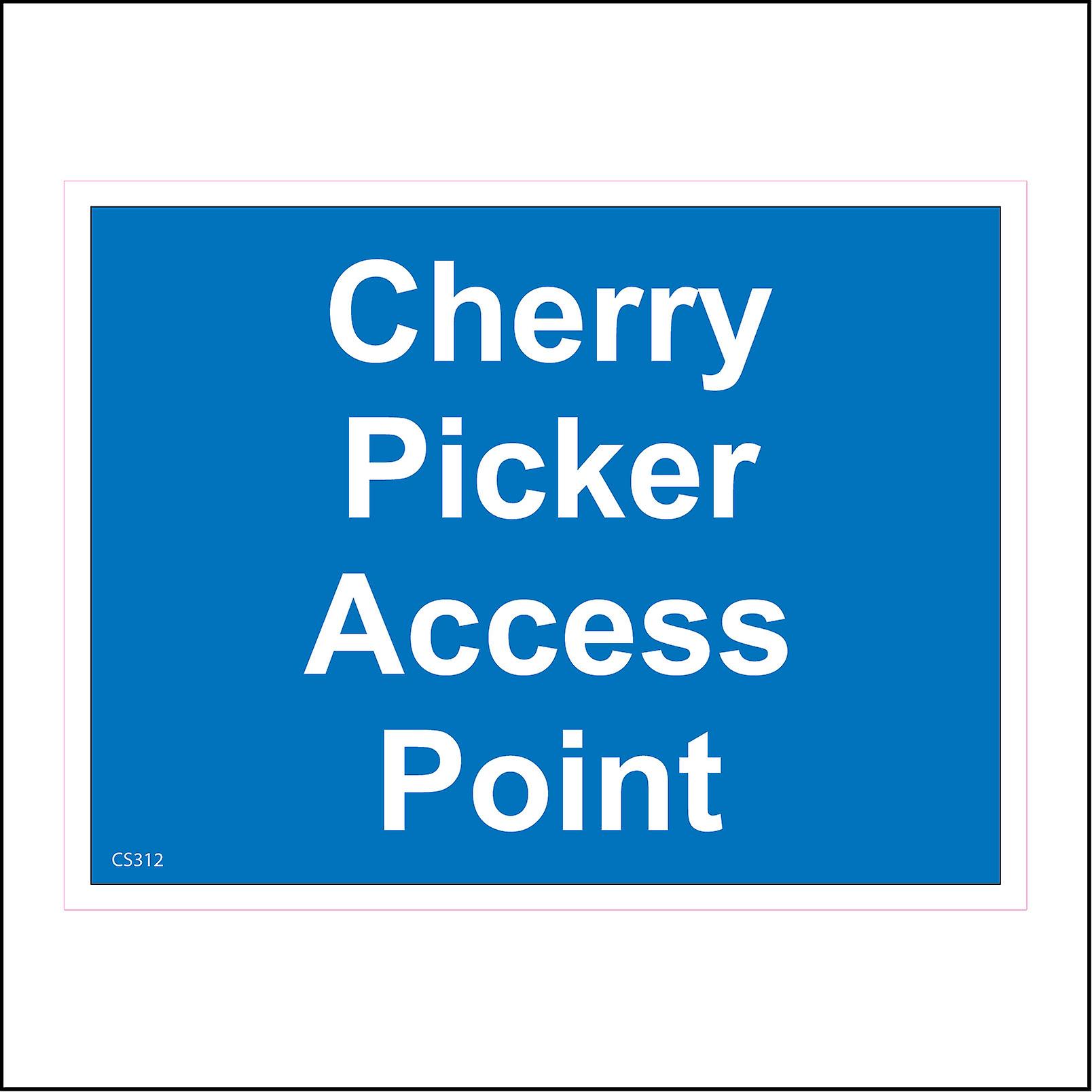 CS312 Cherry Picker Access Point Sign
