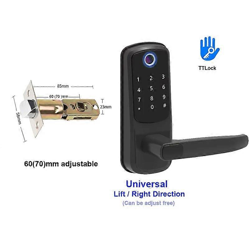 Wifi Smart Lock Biometric Fingerprint Digital Keypad RFID Card Keyless Single Deadbolt TTlock App Electronic Door Locks