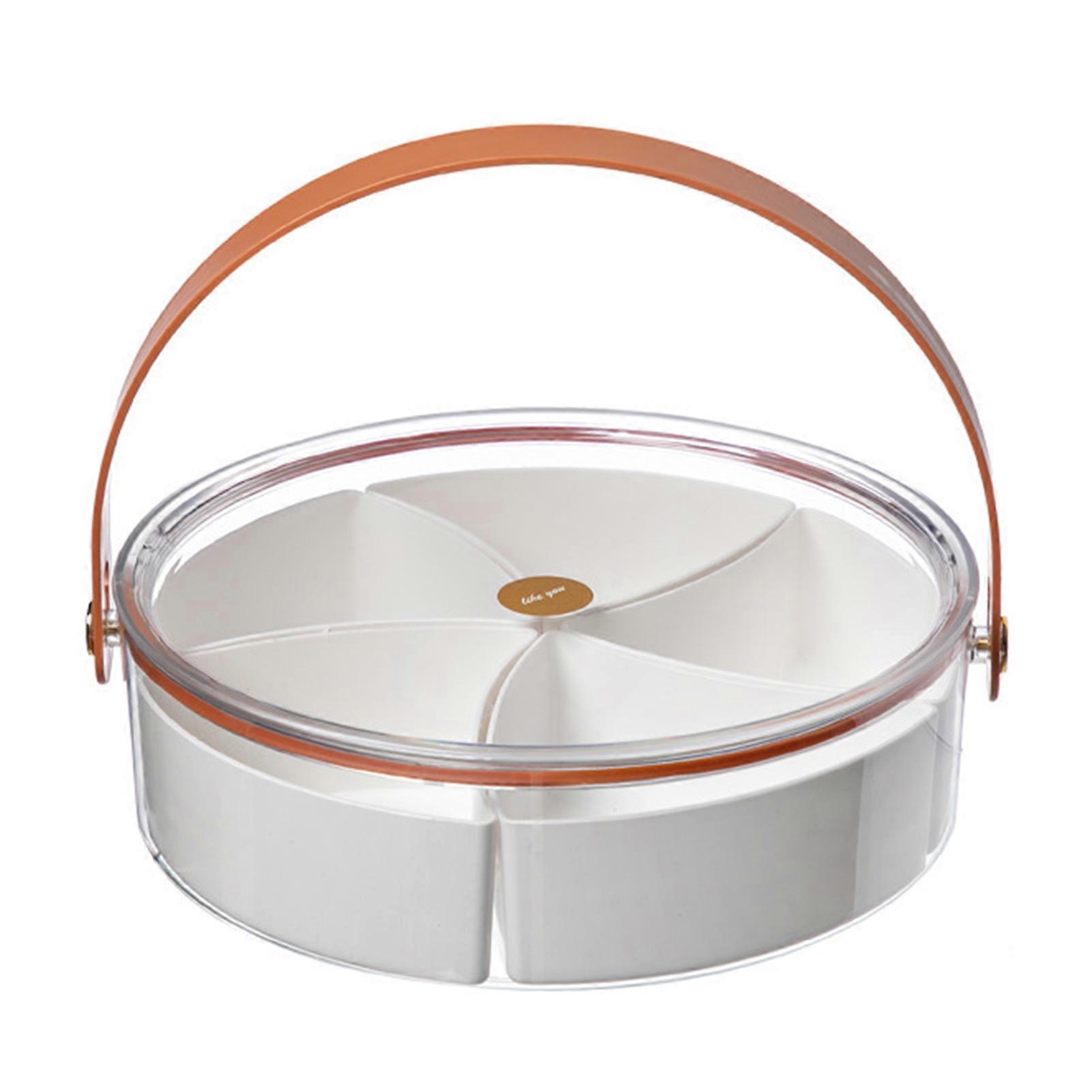 Portable Snackle Box with Lid Handle Multifunctional Candys Nuts Storage Box for Home Kitchen