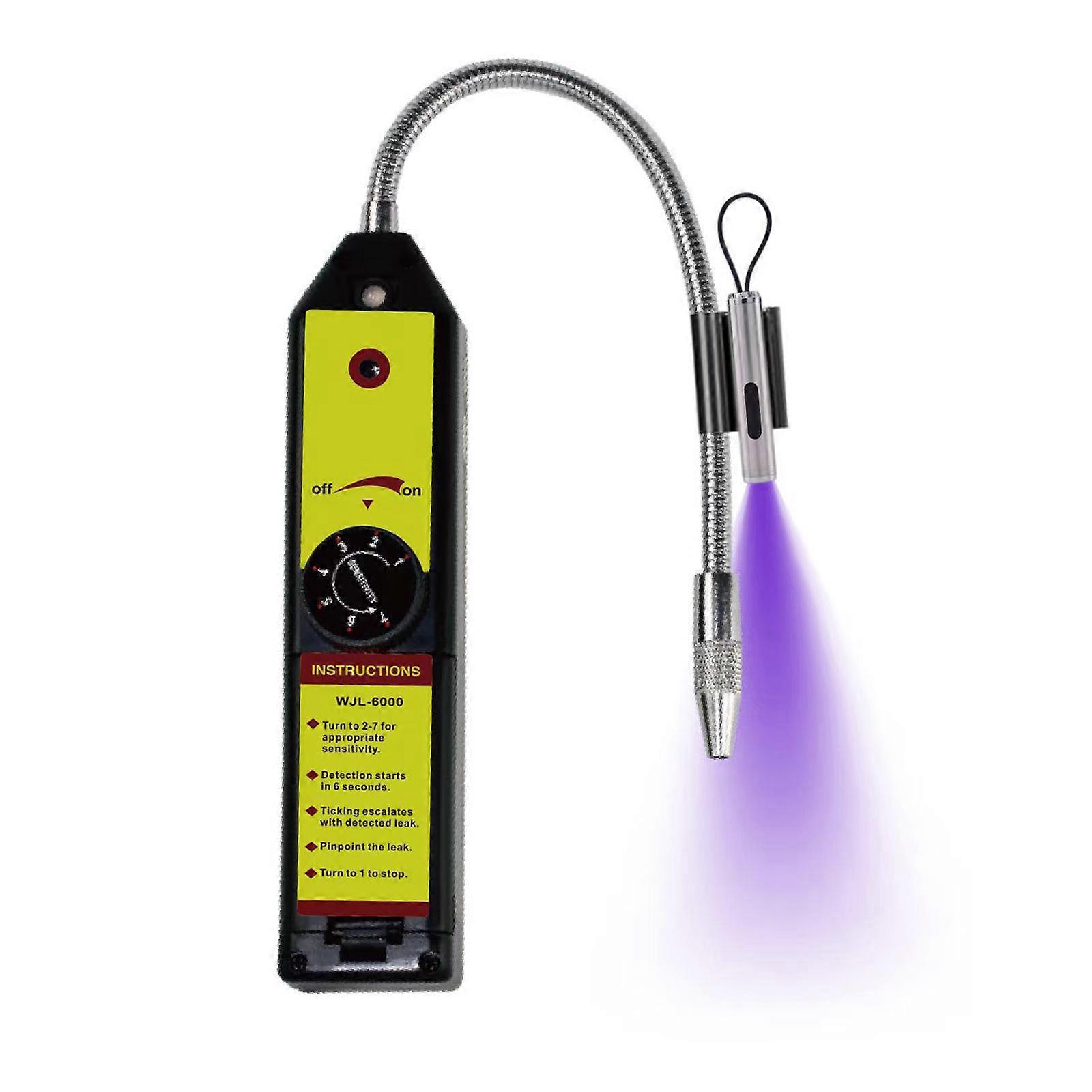 "WJL-6000 Elitech UV ανιχνευτής διαρροών φρέον - γρήγορη απόκριση, ρυθμιζόμενη ευαισθησία, ελεγκτής διαρροής ψυκτικού μέσου HVAC"