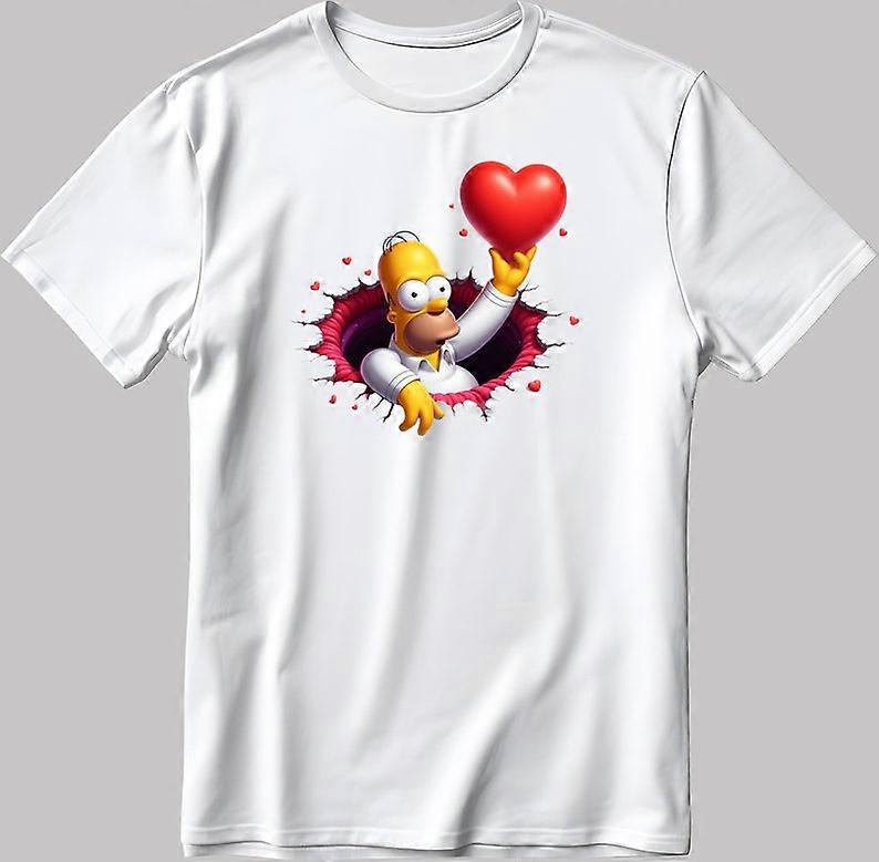 Die Simpsons Valentinstag Kurzarm -Zyt233