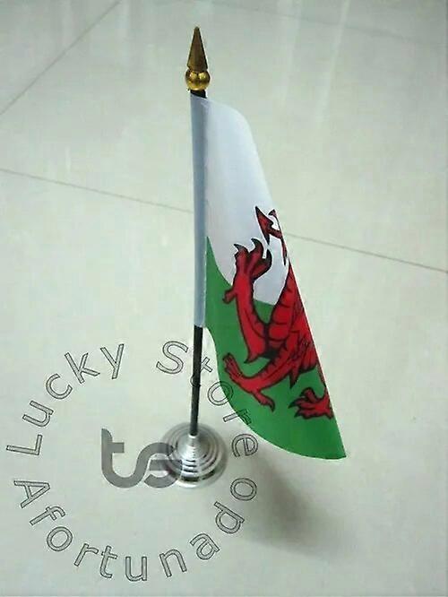 Flag stand Round base using for the desk Plastic Material Plastic painting in gold silver color
