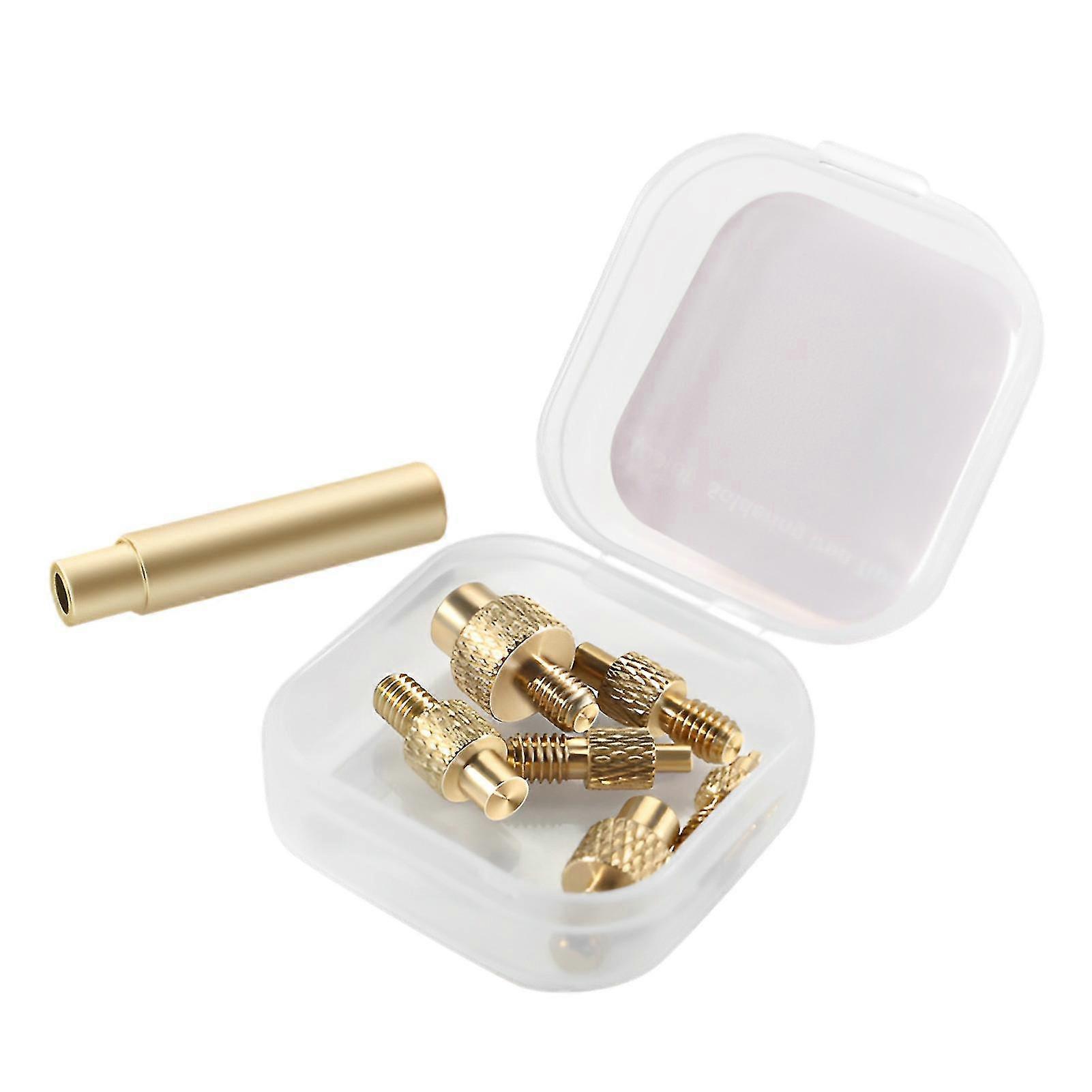 6pcs Brass With Connector Interchangeable Indenter Durable 3d Printer Insert Nut