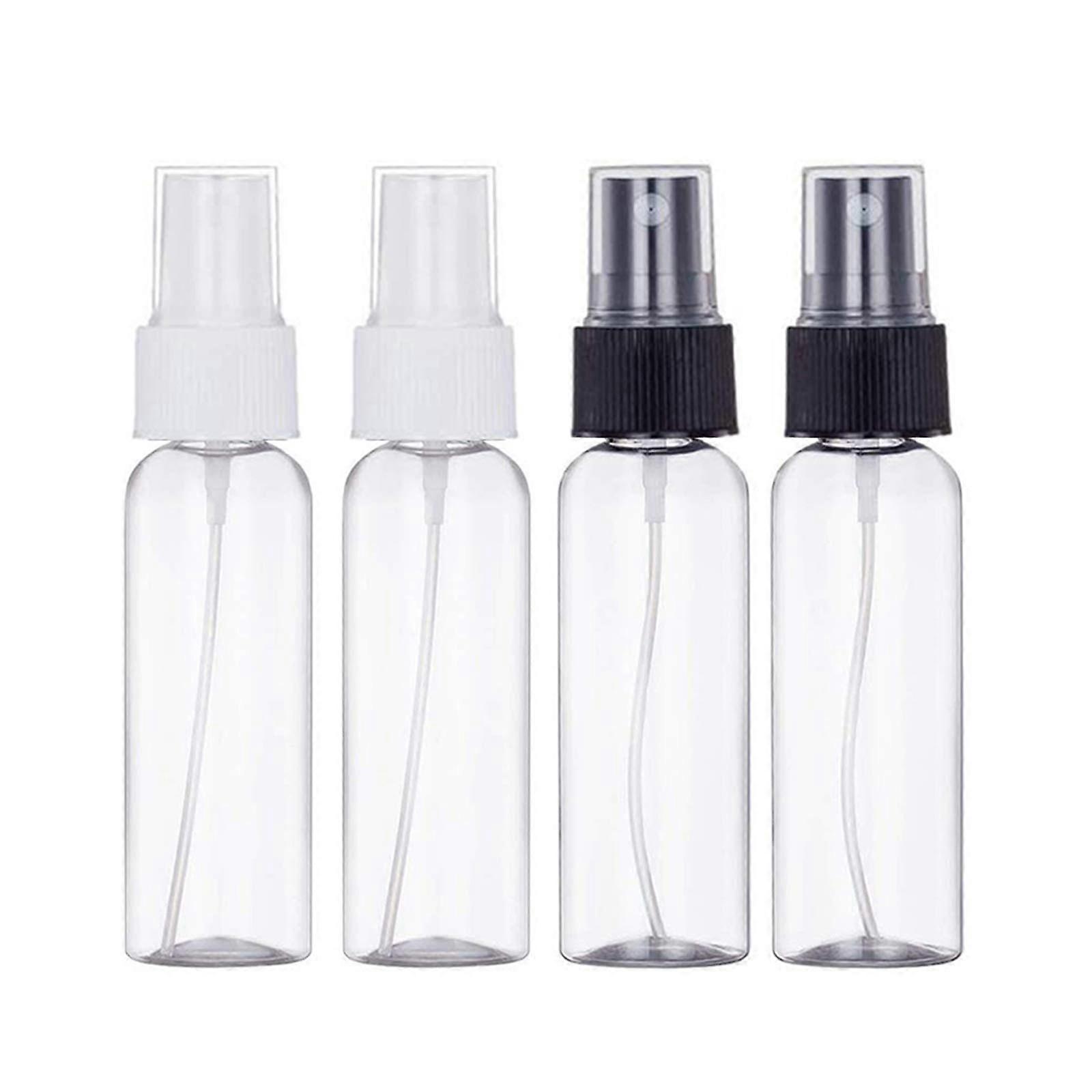 4Pcs, 30ml Spray Bottle Empty Plastic Fine Mist Travel Atomiser Set Clear Refillable & Reusable
