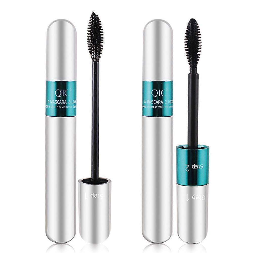 1 stk Nye 4D Mascara Silke Fiber Langtidsholdbare Øjenvipper Vandtæt Forlængelse Volumen Make-up Forlænger Krøller Lang