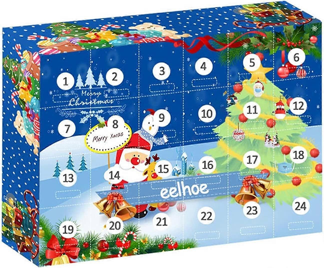 Rpporm Bracelet Advent Calendar Advent Calendar 2022 Open 24 Ornaments Every Day Complete DIY Bracelet Christmas Countdown Calendar Journal Calendar 2