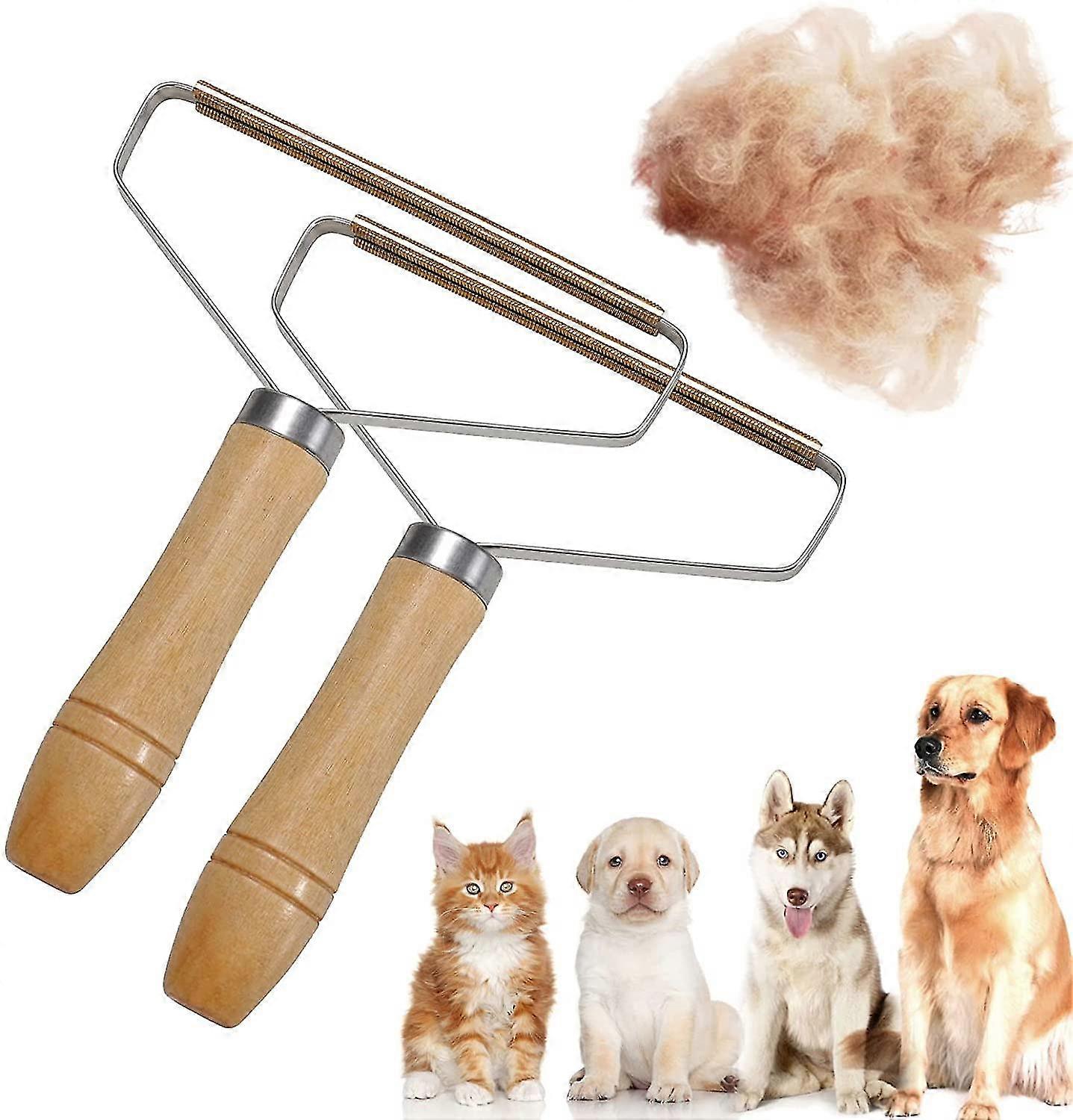 Portable Lint Remover, Clothes Fuzz Shaver - Reusable Double Sided Lint Remover Travel Brush For Removing Lint Pet Hair Dust In Clothes And Furniture