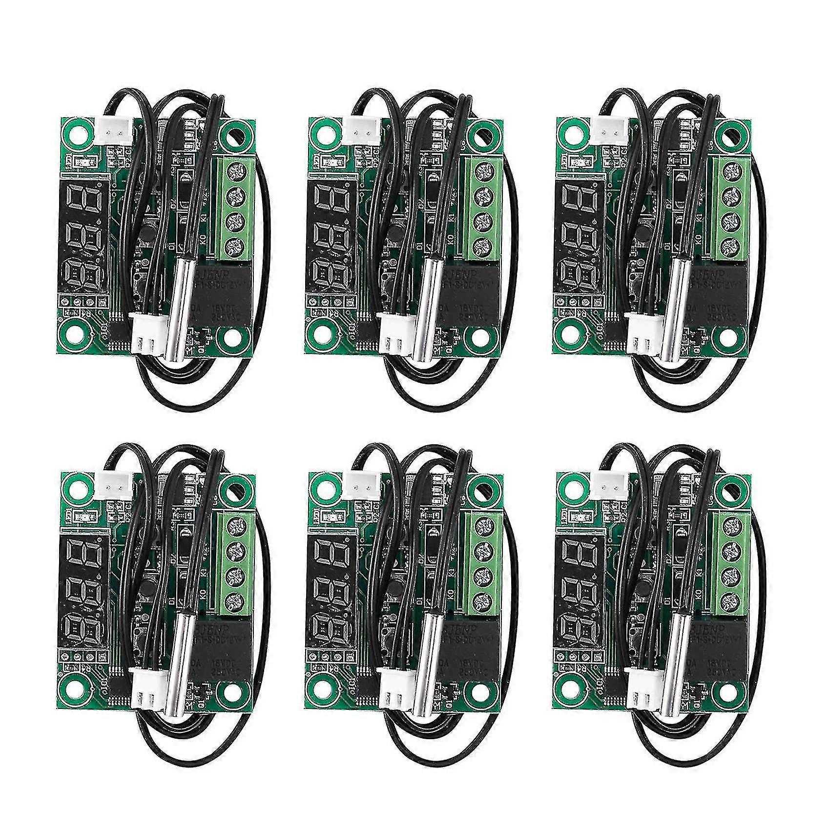 6pcs W1209 Digital Thermostat Temperature Controller Boards -50-110 Celsius Electronic Temperature