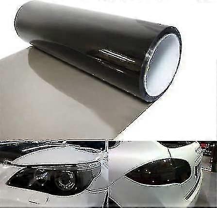11 X 118 Inches Self Adhesive Headlight, Tail Lights, Fog Lights Tint Vinyl Film (light Black)