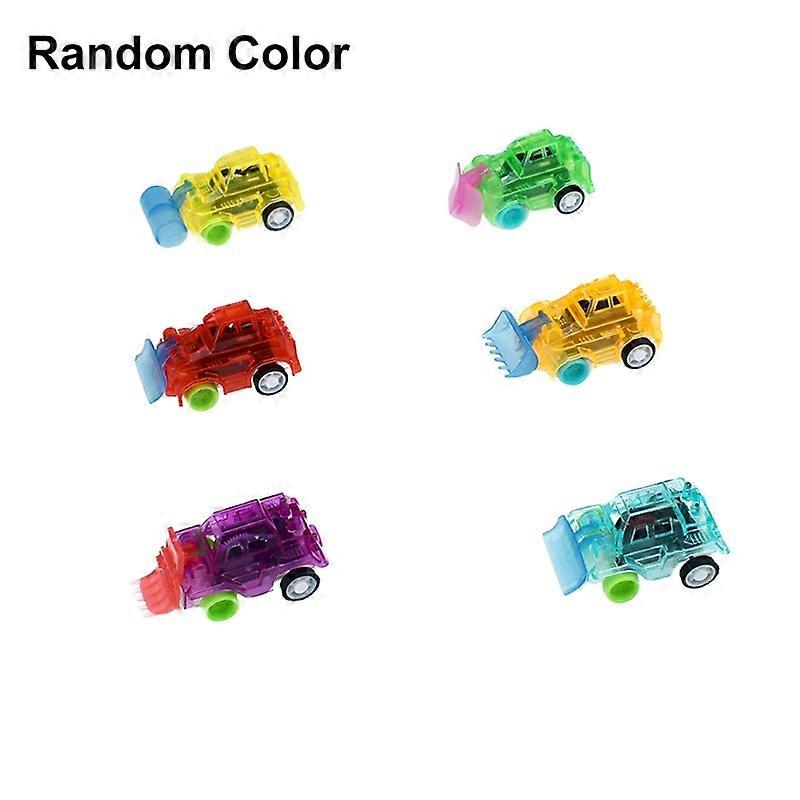 1Pc Mini Transparent Pull Colorful Back Engineer Car Vehicle Model Kids Toy KAESI