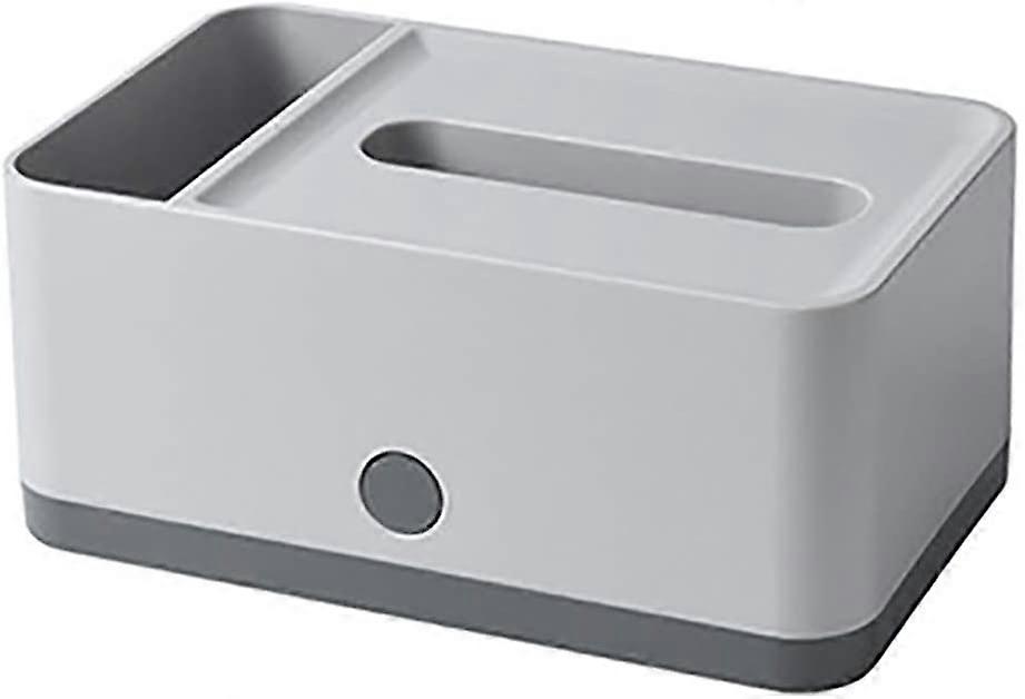 Desktop Spring Tissue Pumping Box Storage Holder Stationery Organizer